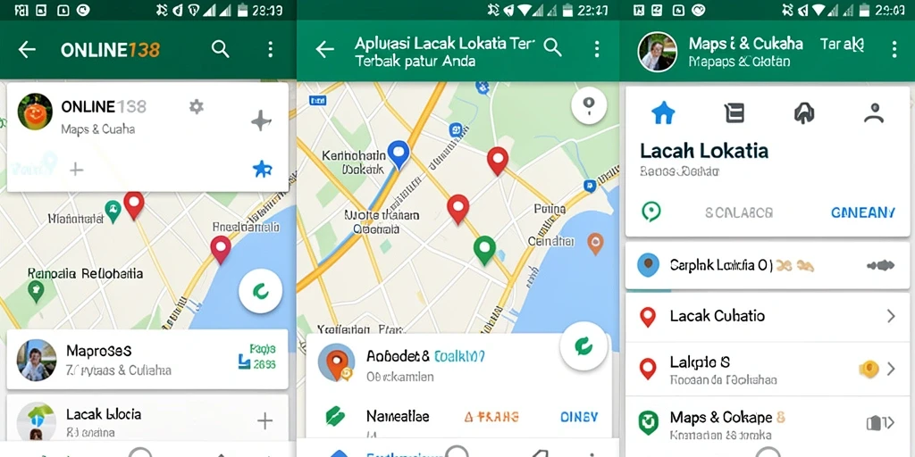 Tampilan antarmuka pengguna ONLINE138 untuk pelacakan lokasi yang efektif.