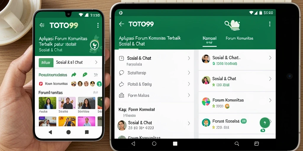 Antarmuka modern dan fungsional TOTO99 dalam forum komunitas.