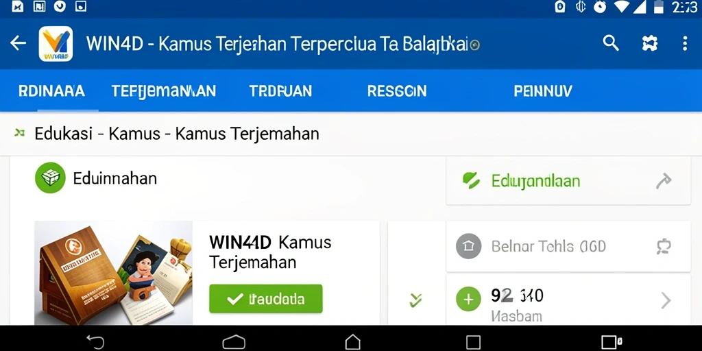 Tampilan antarmuka <strong>WIN4D</strong> yang sederhana dan intuitif untuk terjemahan bahasa.