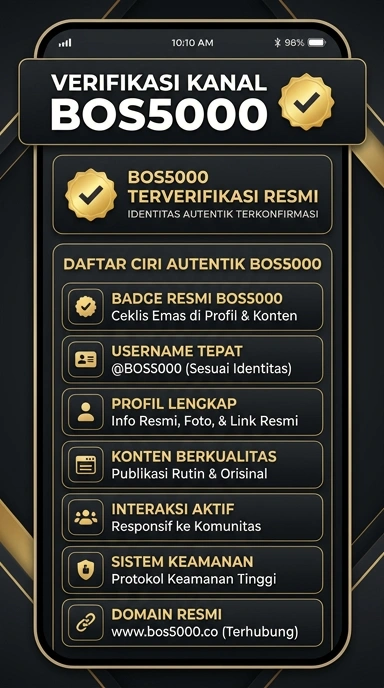 Tampilan kanal resmi bos5000